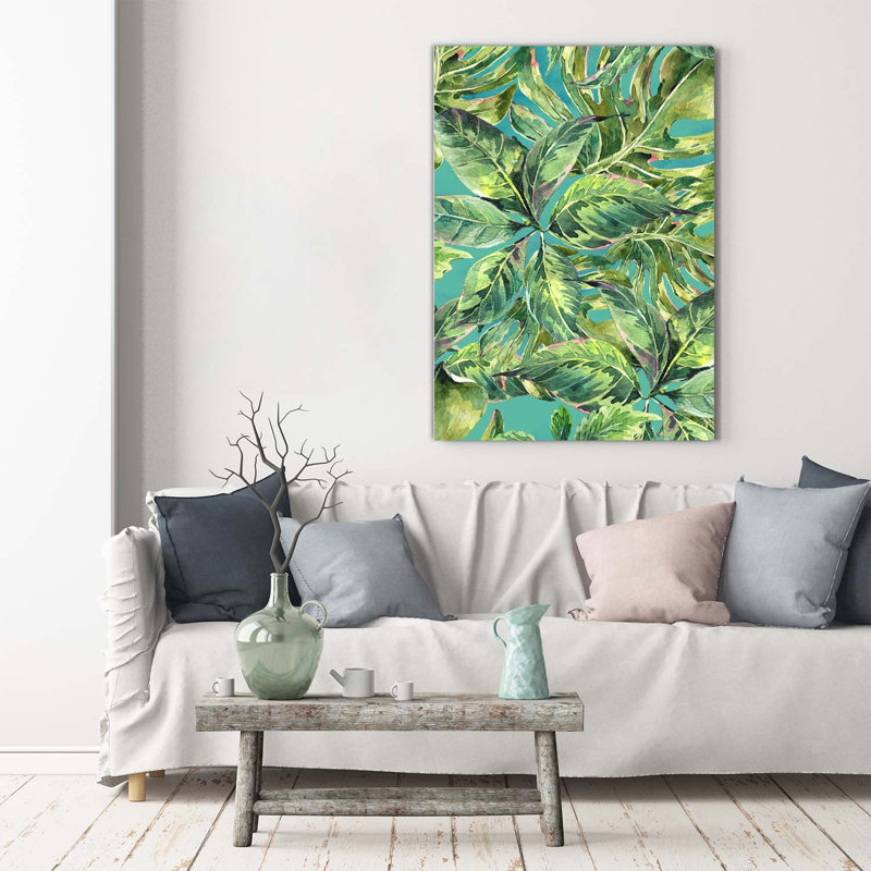Tropical Leaves - Wrapped Canvas Print