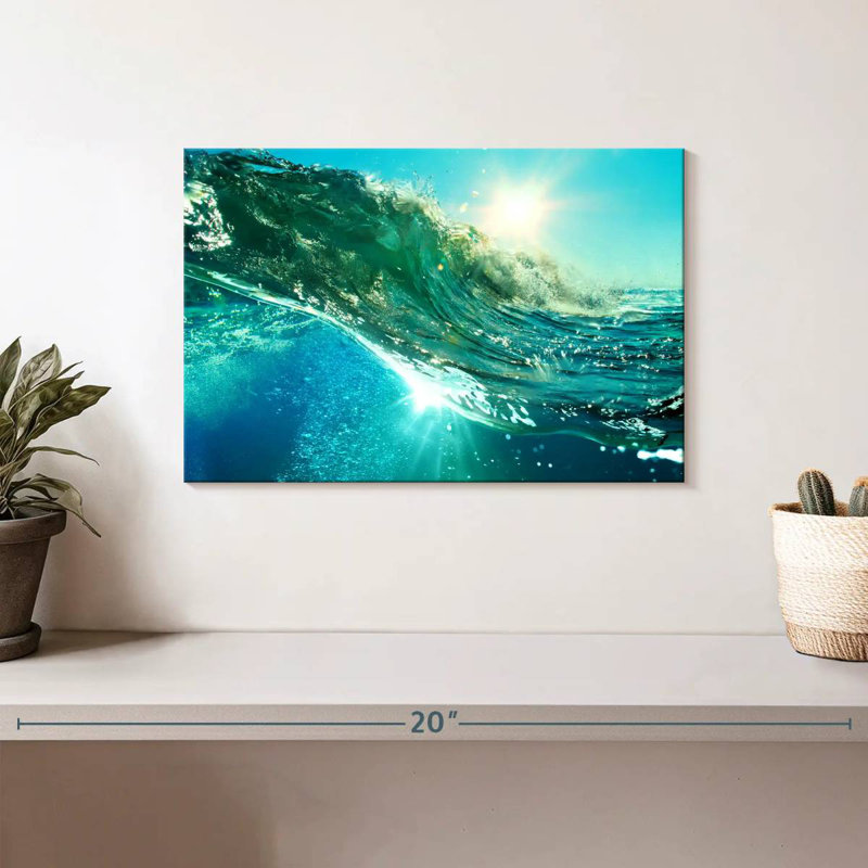 Gillard Sunlit Ocean Wave, H 8 po x l 12 po