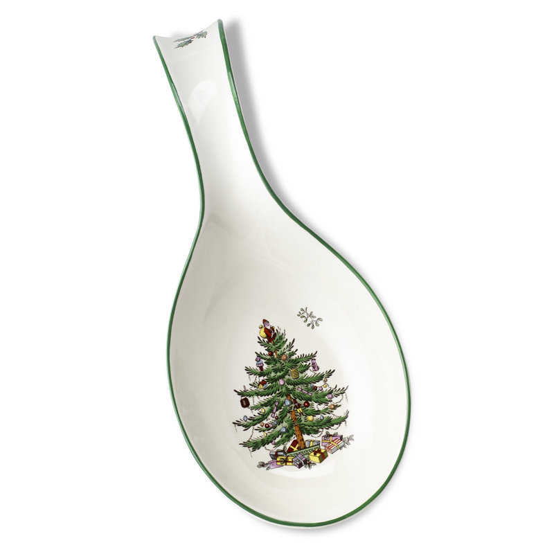 Spode Christmas Tree Spoon Rest 12"