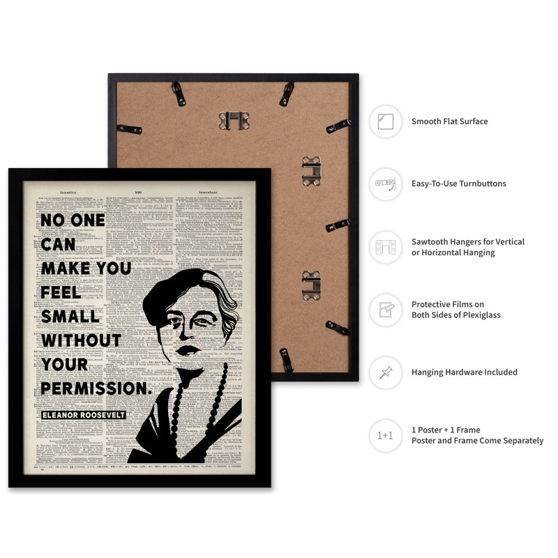 Personne ne peut vous faire sentir petit, Black Framed, Poster, 08"H x 10"W