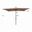 Parasol d'extérieur à DEL solaire 10 x 6,5T avec manivelle et bouton poussoir inclinable pour la cour-1483222729
