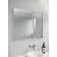 Recessed Frameless 2 Doors Medicine Cabinet with Adjustable Shelves