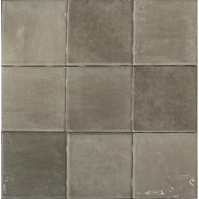 Craft 4 in. x 4 in. Glazed Ceramic Wall Tile (12.8 Sq. Ft. / Case), Ash