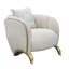Chaise assortie Scotts Square - soie de maïs / champagne clair