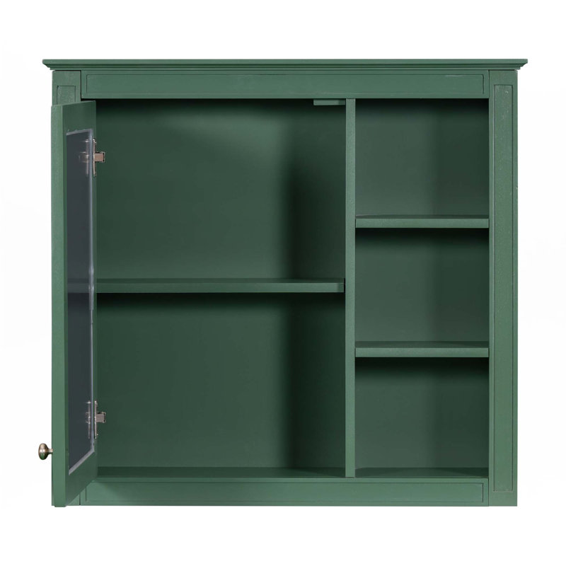 Wall Mounted Bathroom Storage Cabinet, Green