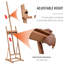 Angelinne H-Frame Studio Easel Height Adjustable with Canvas Holder Pencil Case