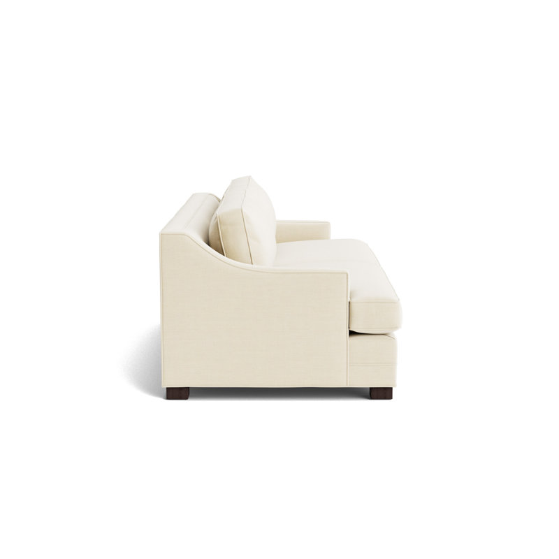 Keaton Slope No Nail 94 Sofa, Performance Linen - Cream, Java