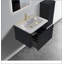 Meuble-lavabo flottant rayé en chêne noir brossé de 24 po avec lavabo en céramique blanche, meuble-lavabo une pièce sans drain, pré-assemblé-1410095149