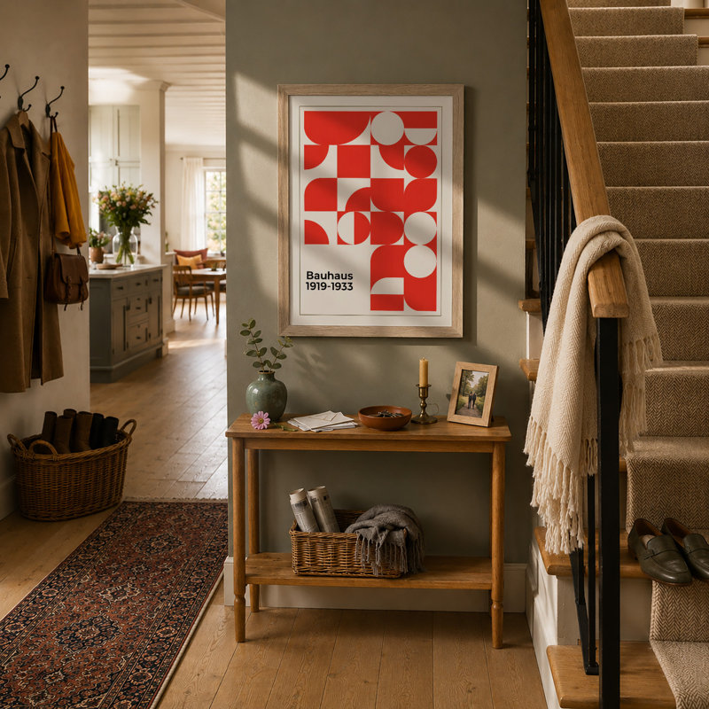 Bauhaus Geometry Geometric - Print, Oak, A3 - 42.0 x 29.7 cm