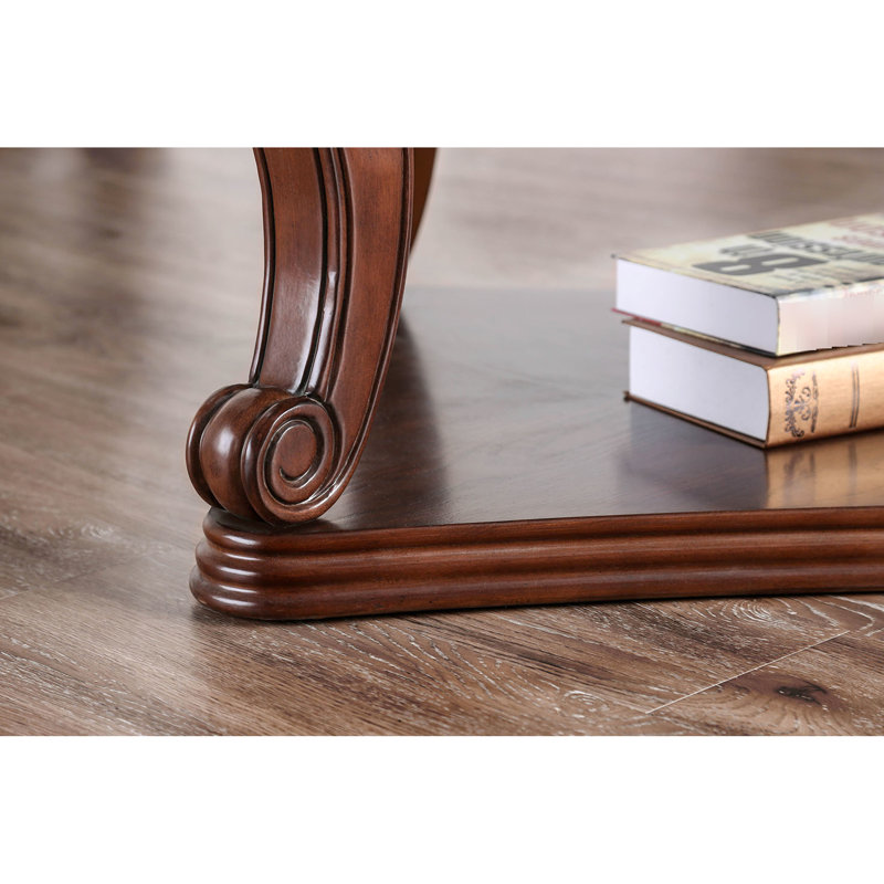 Table basse traditionnelle 51,6 po, chêne foncé