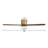 48 in. 3-Solid Blades Indoor Standard Ceiling Fan Flush Mount with Remote and Integrated LED-1801380064-1801380093