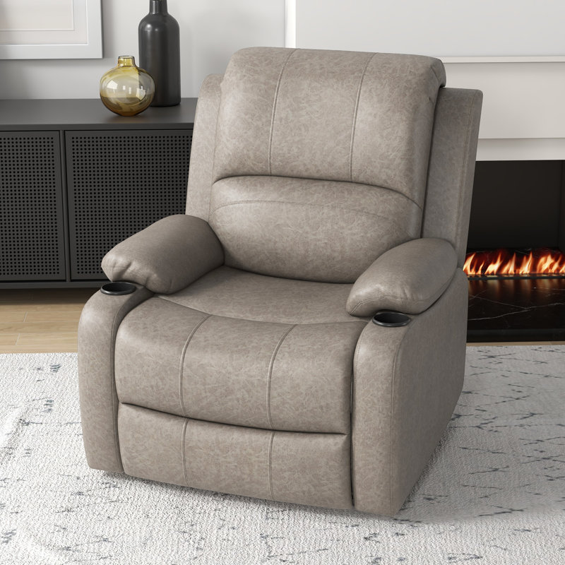 Sossio 87cm Wide Standard Recliner, Brown