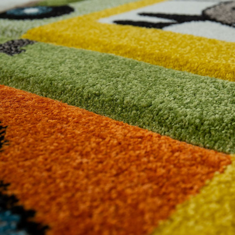 McCarthy Shag Green Rug, Rectangle 120 x 170cm