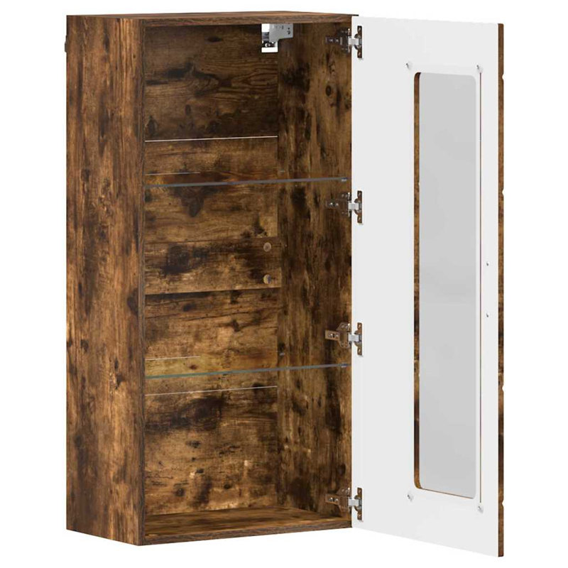 Rectangle Accent Cabinet, Smoked Oak