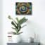 Art mural en verre acrylique 16 po x 12 po «psychedelic œil 3» par Rey Klimt