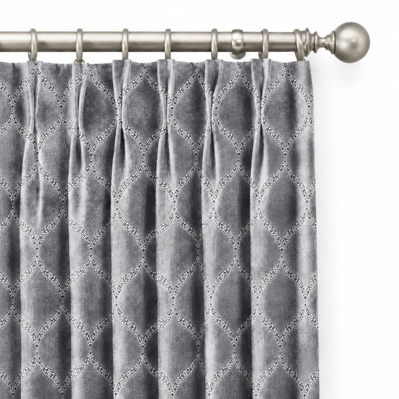 Medallian Velvet | Eliza Fabric, Charcoal