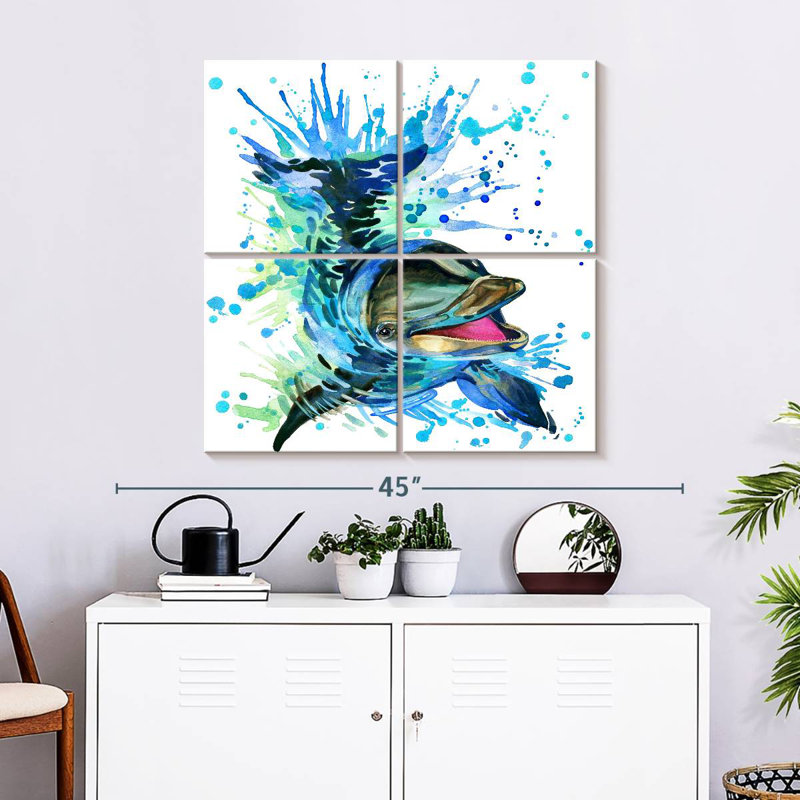 Brampt Splashing Dolphin, 32" H x 32" W
