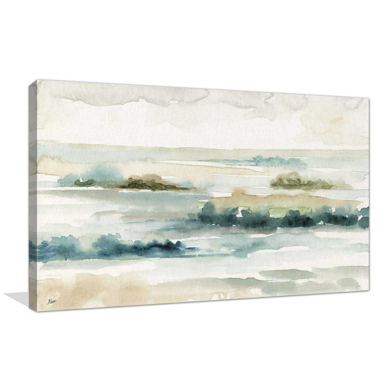 Panorama pastel - peinture, L 30 po x H 18 po, Toile tendue