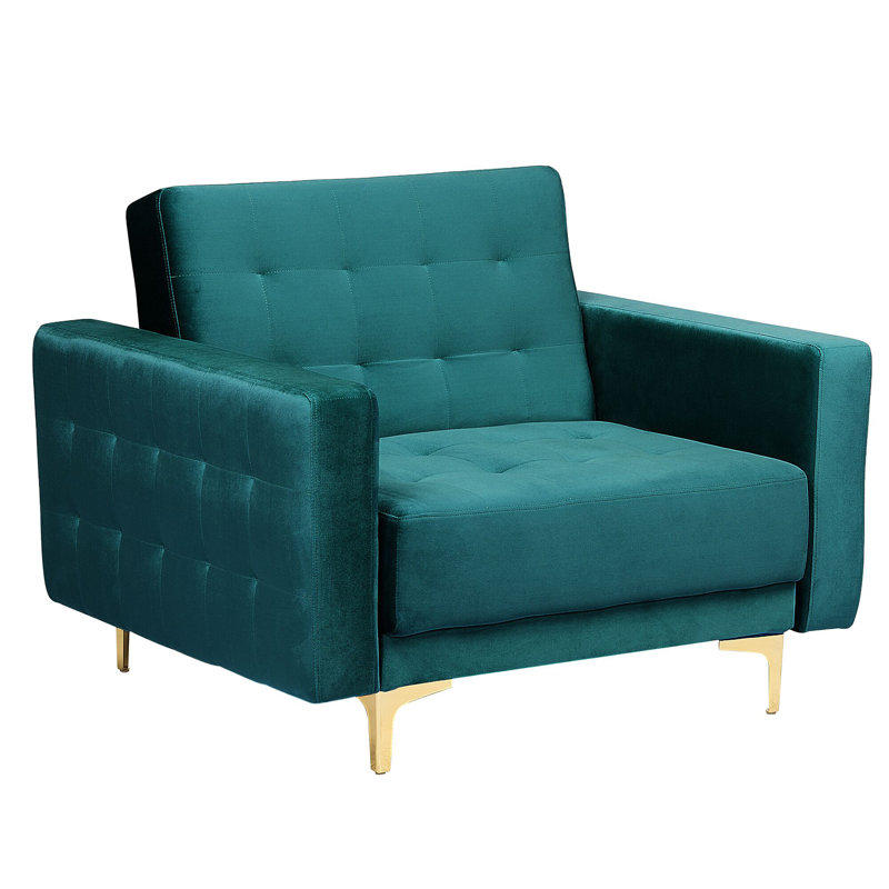 Rales Upholstered Accent Chair, Emerald Green