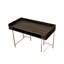 Bureau d'ordinateur contemporain avec prises de courant intégrées et tiroir de rangement pour des solutions d'espace de travail efficaces pour le bureau à domicile (BUREAU NON FAUTEUIL)