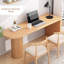 Bureau rectangulaire en bois massif Burlywood