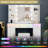 Guram Vanity Set Modern LED Makeup Desk with Mirror, Ten Light Bulbs & Desktop Dazzle Light Adjustable Brightness, 7 Drawers & Stool, Usb Power Outlet-768981270-740149962