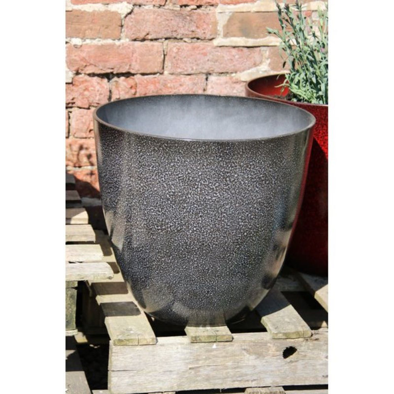 Einar Pot Planter, Ash Grey, 43.18cm H x 45.72cm W x 45.72cm D