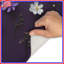 Tapis de bain fleurs mauves-856782181