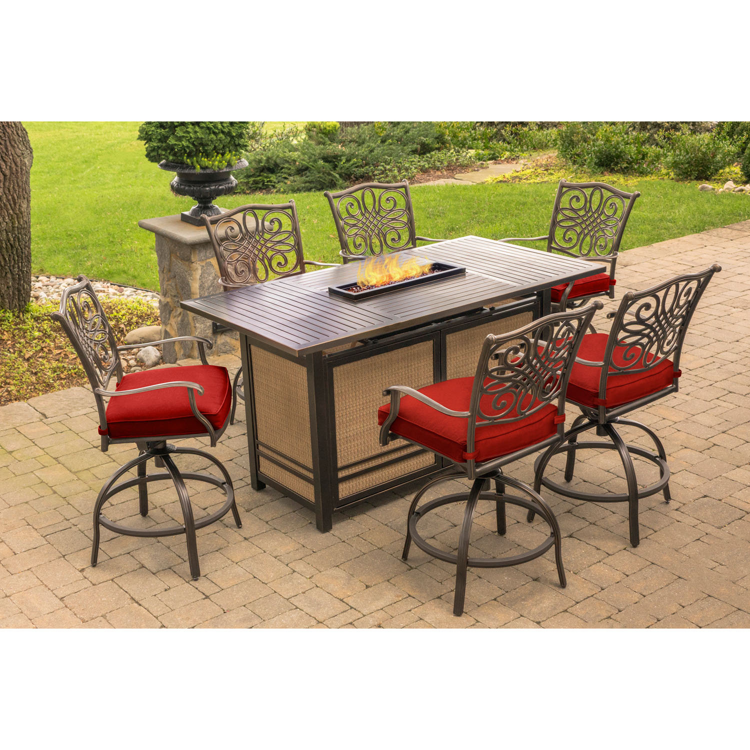 Fleur De Lis Living Carleton 6 Person Rectangular Outdoor Dining