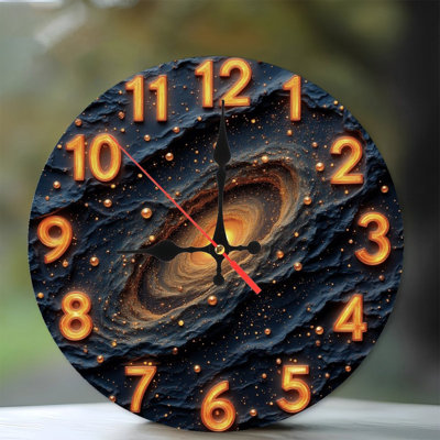 Chiffres de l'horloge de la galaxie rougeoyante