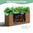 Metal Planters Box– Rectangular Large Brown Planter for Outdoor Plants and Garden Use,Sleek Planter Box with Drainage Holes ,Vegetables and Flowers-438762000-438762095
