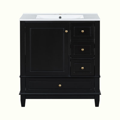 Meuble-lavabo avec lavabo et armoire avec tiroirs