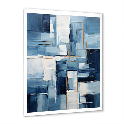 «Blue Nautical Shapes VI - Coastal Minimalisme», art mural