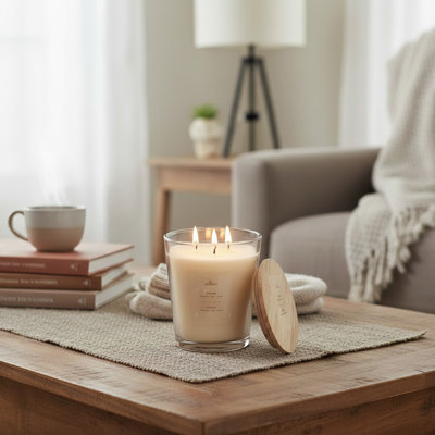 Bougie en verre effilé 31,7 oz Haight 3 Wick