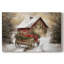 Warm Lantern Carols Lane - Toile tendue avec châssis de qualité supérieure-2023650836
