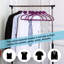 Cintres en velours mauve