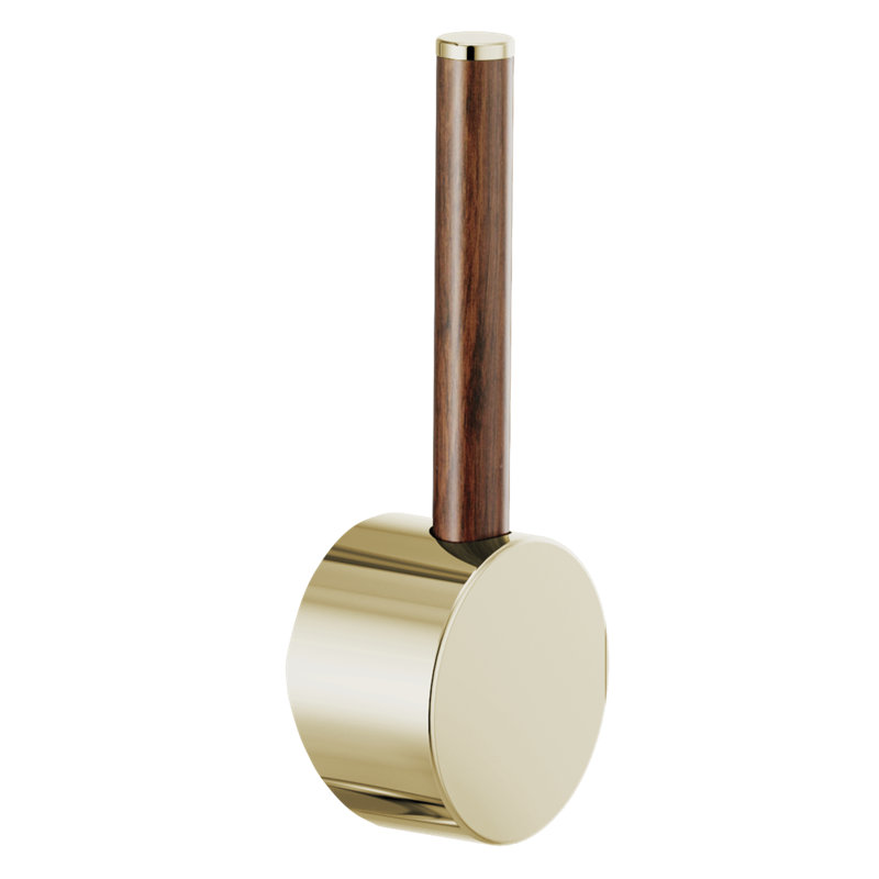 Odin® Bar Faucet with Square Spout, Wood Lever, Polished Nickel