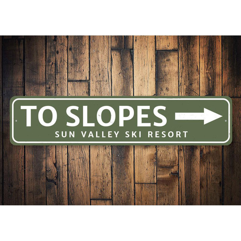 Panneau en aluminium To To Slopes, H 4 po x l 18 po x P 0,04 po