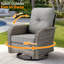 Ensemble de conversation en osier / rotin pour 6 personnes avec table basse et coussins Allcot, ensemble de conversation toutes saisons pour jardin-111860743
