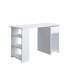 Arma Computer Desk, Working Desk with Drawer and 3 Shelves, 120 x 55 x 73 cm Study Writing Table-589045234