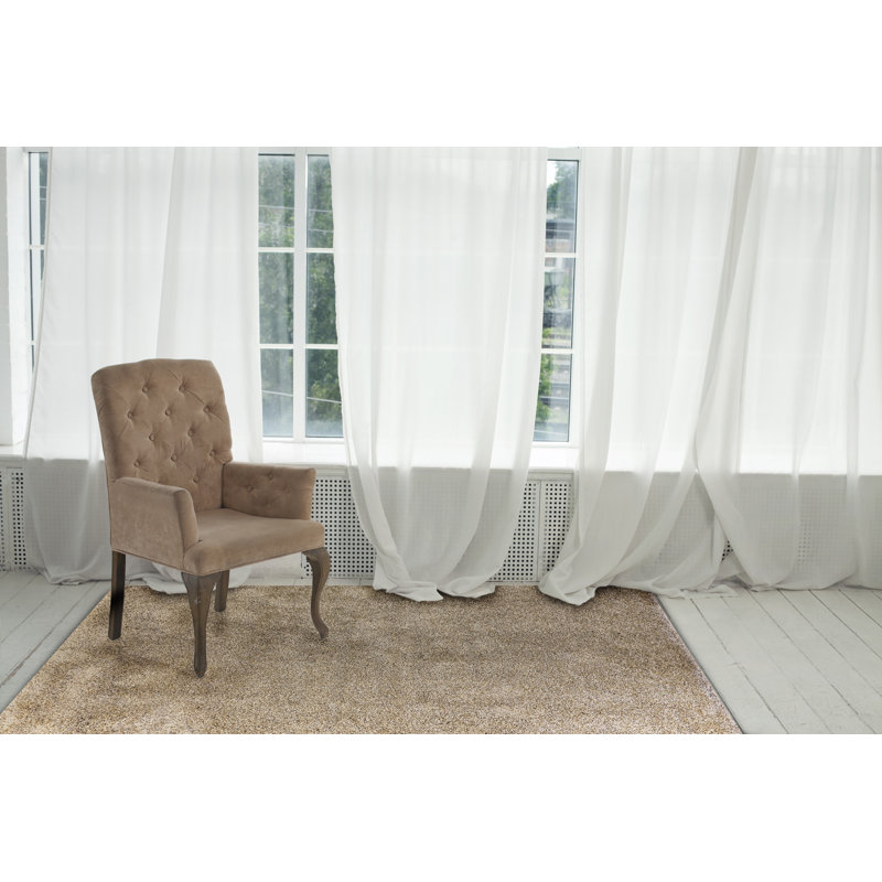 Tapis beige area Kowalsky, Rectangle 6 pi 7 po x 9 pi 6 po