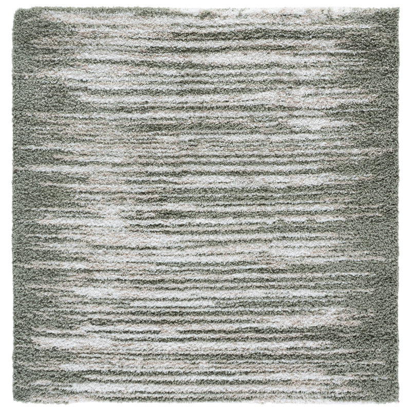 Atlantis Shag 104 Performance Abstract Rug, 6'-7" X 6'-7" Square