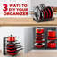 Pots and Pans Organiser Under Cabinet - Organisateur de casseroles réglable à 8 niveaux pour armoire