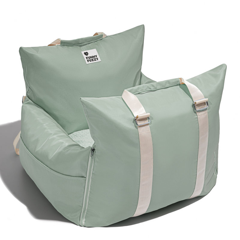  First Class Waterproof Dog Car Single-seat Bed, Light Green