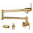 Wall Mount Pot Filler Kitchen Faucet Solid Brass With Retractable Arm-121435990