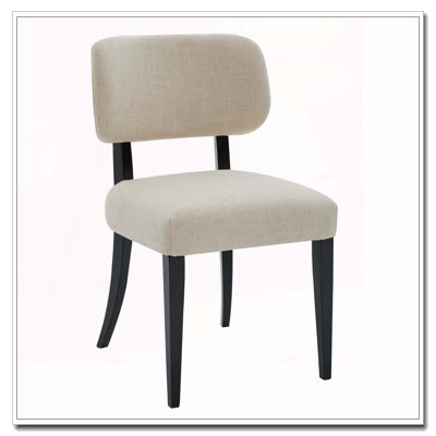 Wooden Dining Chairs,Fabric Upholstered Dining Room Chair Kitchen Chairs