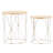 Valera Solid Wood Top End Table Set
