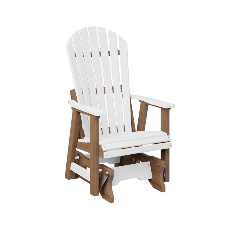 Fauteuil coulissant simple berlinois berlinois, White Top/Antique Mahogany Base