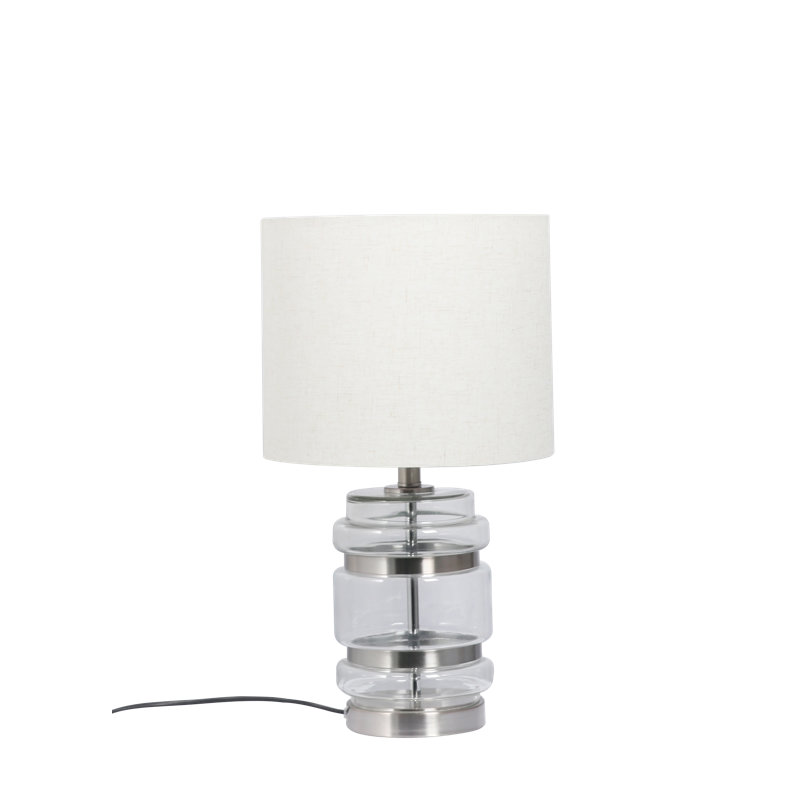 Reeltown Table Lamp, Satin Chrome