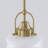 1-light Milk Glass Schoolhouse Pendant